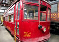 Pacific Electric Red "Birney Car" 331 by J.G. Brill Co. at Orange Empire Railway Museum. Perris, CA.