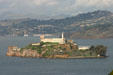 Alcatraz island in San Francisco Bay which was once an unescapable prison. San Francisco, CA