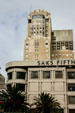 Saks Fifth Avenue on Union Square before Starlight Room building. San Francisco, CA.