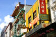 Red & yellow signs in Chinatown. San Francisco, CA