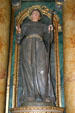 San Pasqual Baylon, a shepherd who became a master of theology, from right side altar of Mission Dolores. San Francisco, CA.
