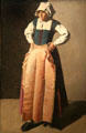 Old woman painting by Georges de La Tour at Legion of Honor Museum. San Francisco, CA.
