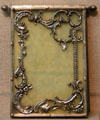 Silver notepaper case by Peter Carl Fabergé of Saint Petersburg, Russia at Legion of Honor Museum. San Francisco, CA.