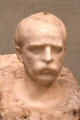 Bust of Edward H. Harriman marble sculpture by Auguste Rodin at Legion of Honor Museum. San Francisco, CA.