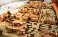 View from Palace of Fine Arts end of Panama-Pacific International Exposition grounds model at California Historical Society. San Francisco, CA.