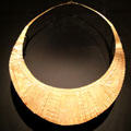Gold necklace from North Sumatra, Indonesia at Asian Art Museum. San Francisco, CA.