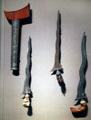 Kris daggers from Sumatra & Sulawesi, Indonesia at Asian Art Museum. San Francisco, CA.