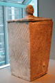 Limestone burial urn from Mindanao, Philippines at Asian Art Museum. San Francisco, CA.
