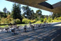 Cantilever, terrace & sculpture garden by Herzog & de Meuron at de Young Museum. San Francisco, CA.