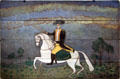 George Washington on White Charger sign painting by unknown American at de Young Museum. San Francisco, CA.
