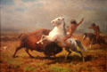 Study for The Last of the Buffalo painting by Albert Bierstadt at de Young Museum. San Francisco, CA.
