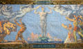 Detail of symbols of Panama Canal on Atlantic & Pacific mural by William de Leftwich Dodge at de Young Museum. San Francisco, CA.