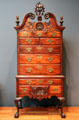 High chest of drawers by the de Young Carver of Philadelphia at de Young Museum. San Francisco, CA.