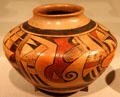 Hopi Pueblo earthenware jar by Fannie Nampeyo of Arizona at de Young Museum. San Francisco, CA.