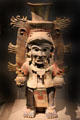 Maya earthenware effigy in form of Sun God from Guatemala at de Young Museum. San Francisco, CA.