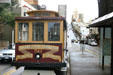 Cable car on Van Ness. San Francisco, CA.