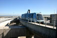 People mover train at International Airport. San Francisco, CA.