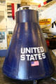 Gemini Capsule non-functional boilerplate by McDonnell Aircraft Corp. at USS Hornet. Alameda, CA.