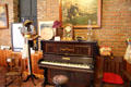 Upright piano made by Van Gruisen & Son of Liverpool at Northern Mariposa County Museum. Coulterville, CA.