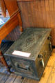 Wells Fargo strongbox used when sending gold shipments throughout gold country at Tuolumne County Museum. Sonora, CA.