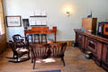 Interior of Umpqua Bank at Columbia State Historic Park. Columbia, CA.