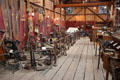 Collection of tools & machines at Red Barn Museum. San Andreas, CA.