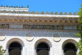 Facade decoration of El Dorado County Court House. Placerville, CA.