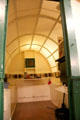 Interior of Studebaker covered wagon at El Dorado County Historical Museum. Placerville, CA.