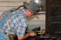 Blacksmithing demonstration at Marshall Gold Discovery SHP. Coloma, CA.