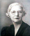 Portrait of Madeline Pardee at Pardee Home Museum. Oakland, CA.
