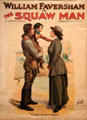 Movie poster for The Squaw Man at Oakland Museum of California. Oakland, CA.