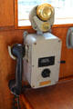 Shipboard telephone aboard USS Potomac. Oakland, CA.