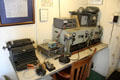 Radio room of USS Potomac with old & modern equipment. Oakland, CA.