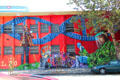 Scientific mural on Engineers & Scientists of California Building. Oakland, CA.
