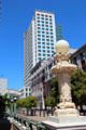 Elihu M. Harris State Office Building over Oakland City Center Mall. Oakland, CA.