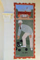 The Skip Mural by R. Howden at Oakland Lawn Bowling Club. Oakland, CA.
