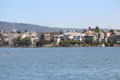 View of Oakland across Lake Merritt. Oakland, CA.