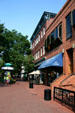 Italianate building on Pearl Street Mall. Boulder, CO.