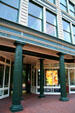 Fluted columns of Sternberg-Citizens National Bank Building on Pearl Street Mall. Boulder, CO.