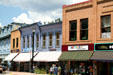 Heritage buildings with arts & crafts galleries on Cañon Ave. Manitou Springs, CO.