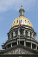 Dome of Colorado State Capitol. Denver, CO.