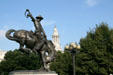 "Bucking Bronco" statue by Alexander Phimister Proctor in Civic Center Park. Denver, CO.