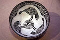 Acoma Pueblo painted clay bowl with birds by Grace Chino at Denver Art Museum. Denver, CO.