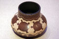 Santa Clara Pueblo painted clay jar with turtles by Jody Naranjo at Denver Art Museum. Denver, CO.