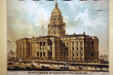 Lithograph of design for State Capitol at Colorado History Museum. Denver, CO.