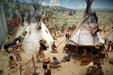 Model of Cheyenne Indian village at Colorado History Museum. Denver, CO.