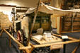 Ranch chuck wagon used during cattle driving made by Whitewater Materials at Colorado History Museum. Denver, CO.