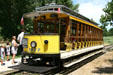 Antique tram of Platte Valley Trolley line. Denver, CO.
