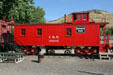 Burlington Route wooden caboose built at Colorado Railroad Museum. CO.