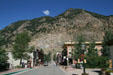 Georgetown tucked into mountain valley. Georgetown, CO.